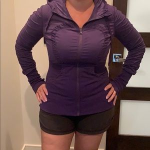 LuLulemon purple zip up